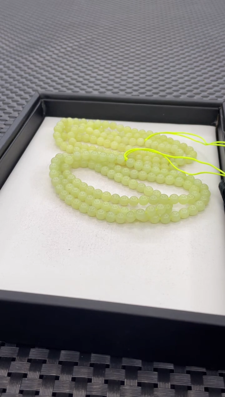 项链未镶嵌和田玉108颗挂件链（多样性发一件）PP90