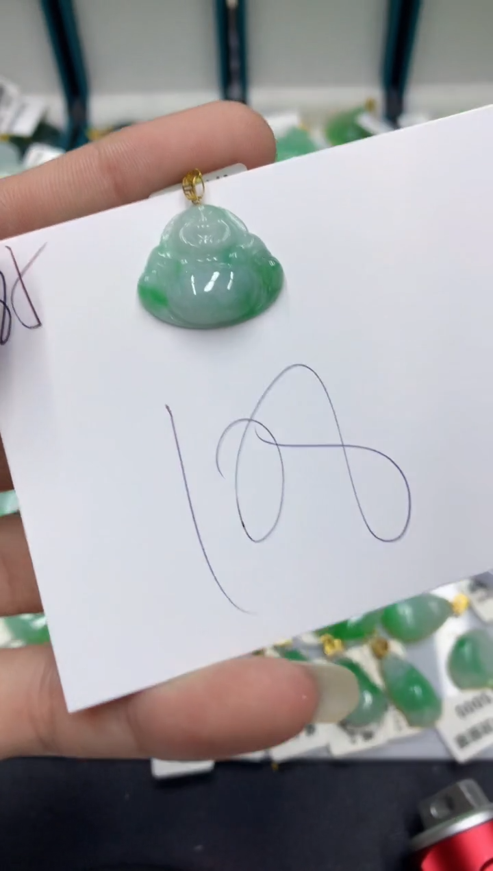 【闪购商品】翡翠颈饰18K金镶嵌翡翠