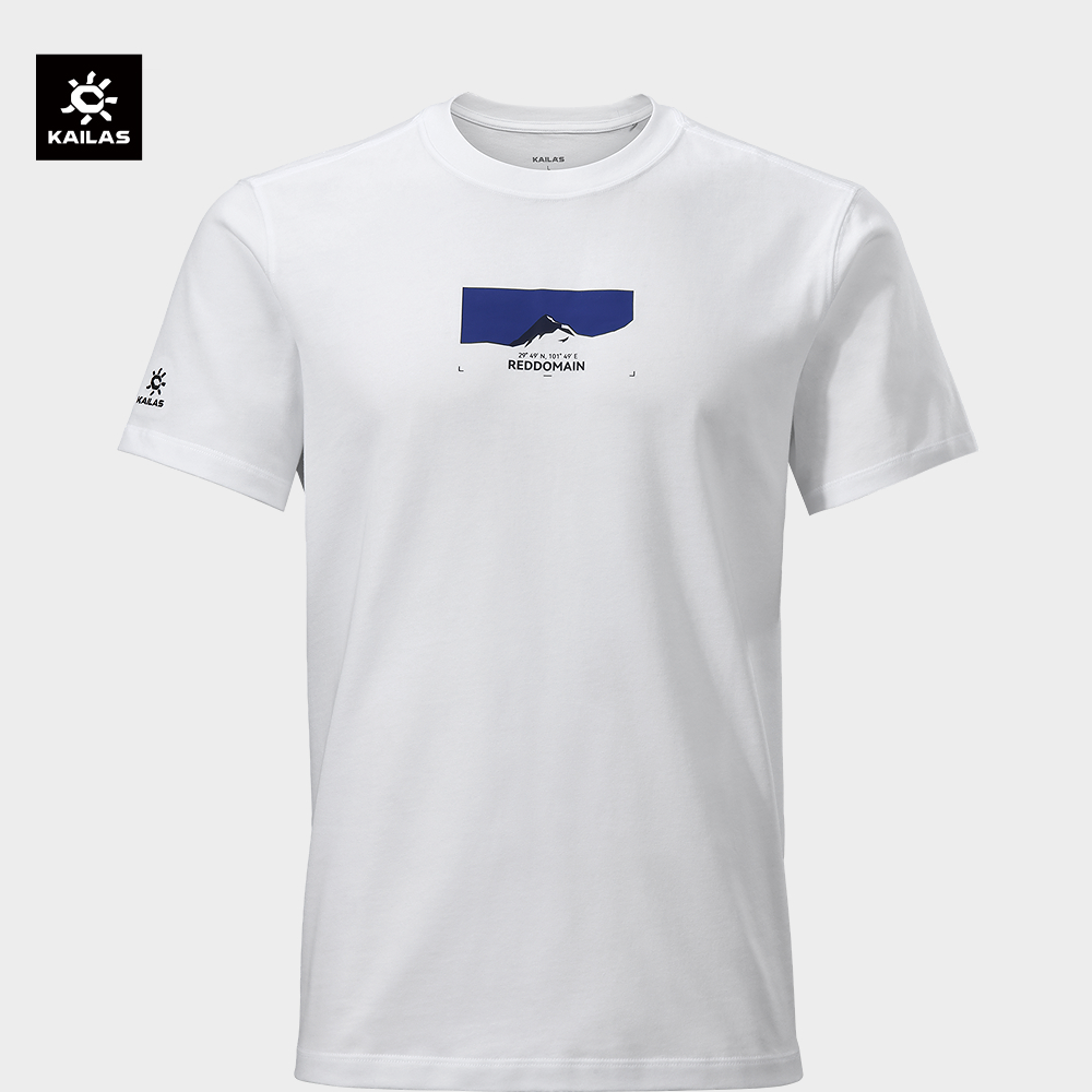KAILAS凯乐石人生第一座雪山纯棉短袖立体版型圆领印花LOGO中性款