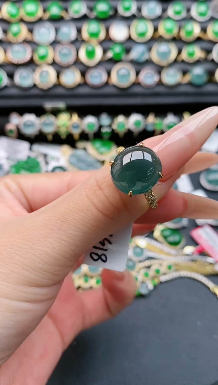 【闪购商品】翡翠戒指银S925镶嵌11111111