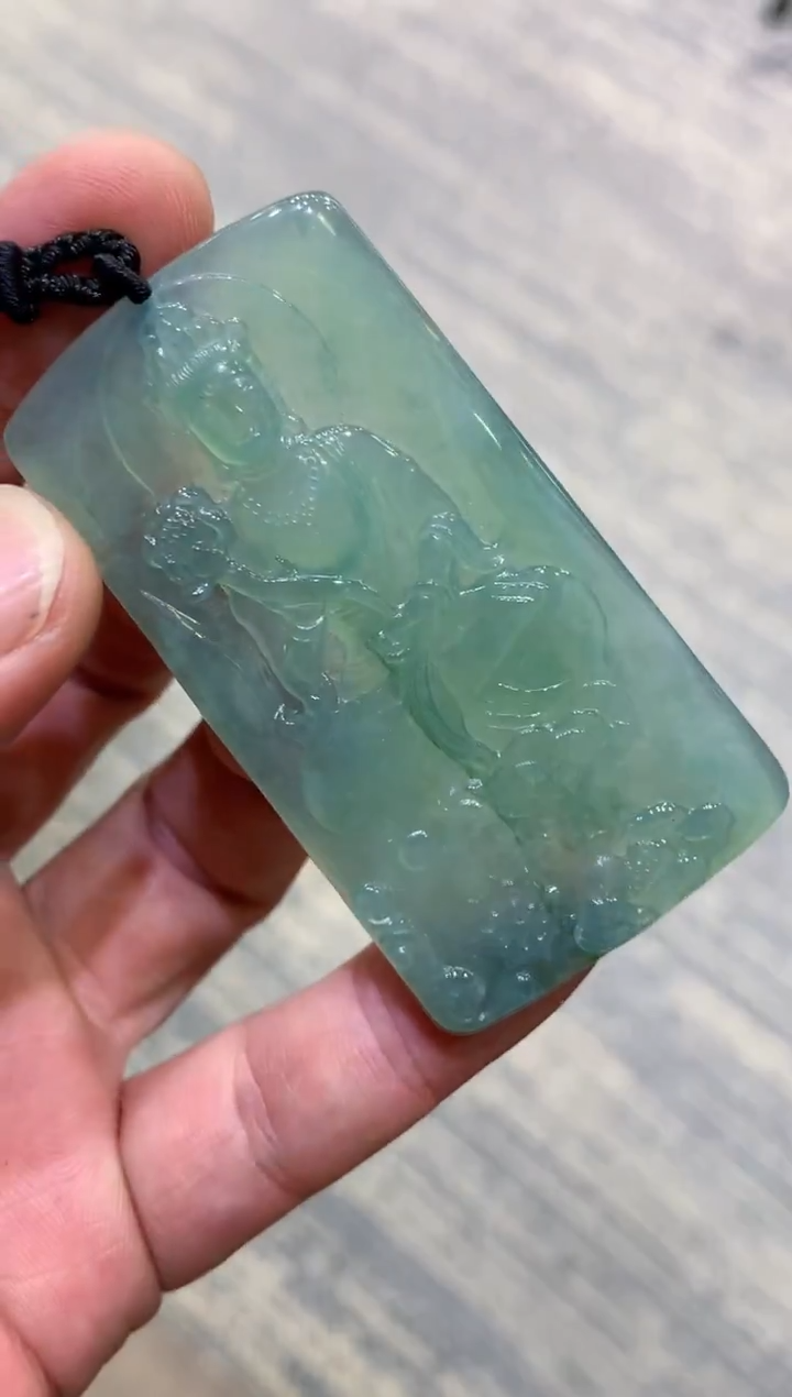 颈饰未镶嵌翡翠天然A货翡翠
