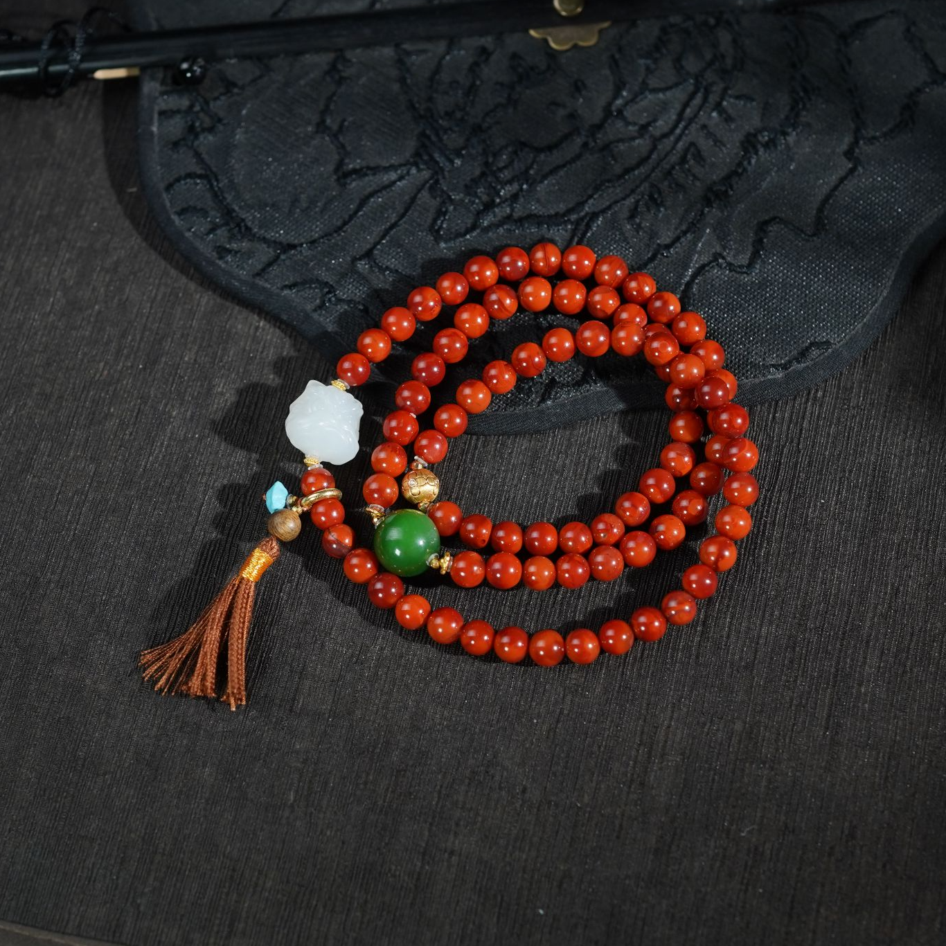 【映雪】南红*手串*18k金镶嵌