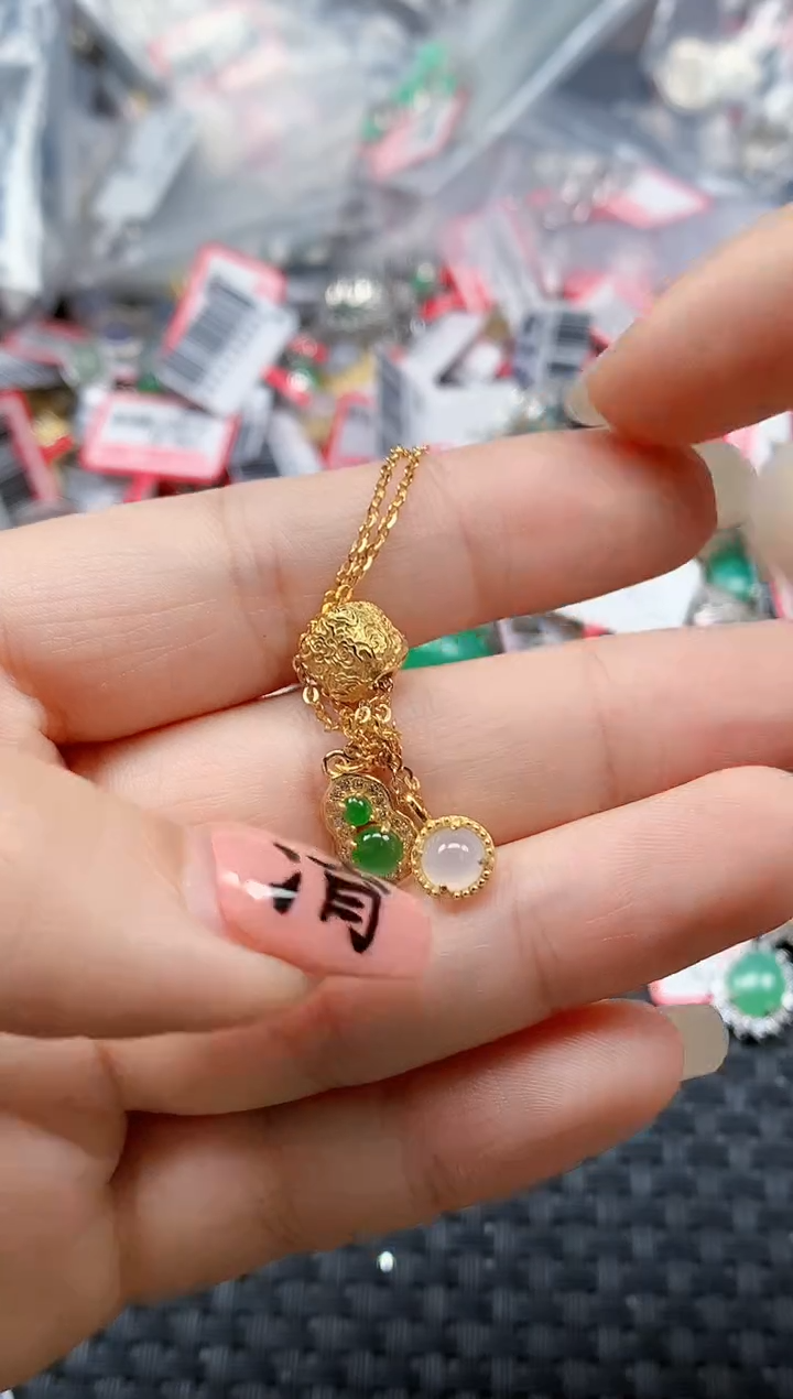 银S925镶嵌戒指翡翠天然A货缅甸翡翠