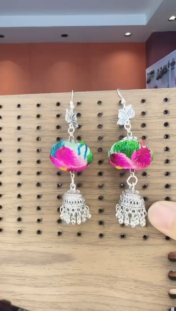 【闪购商品】织绣非遗刺绣耳环