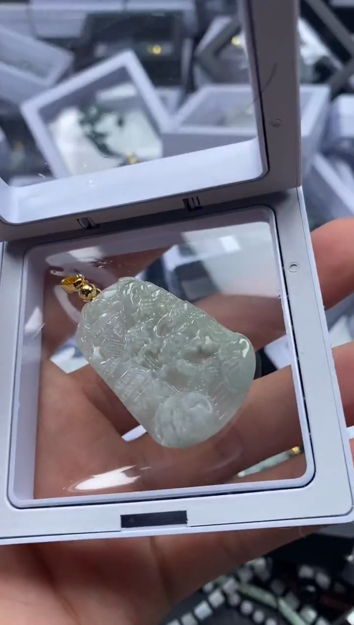 吊坠(不含链)未镶嵌翡翠3744