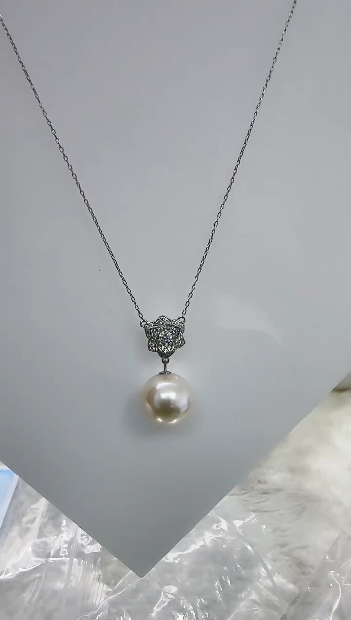 【闪购商品】淡水珍珠DA银S925镶嵌b526 吊坠14