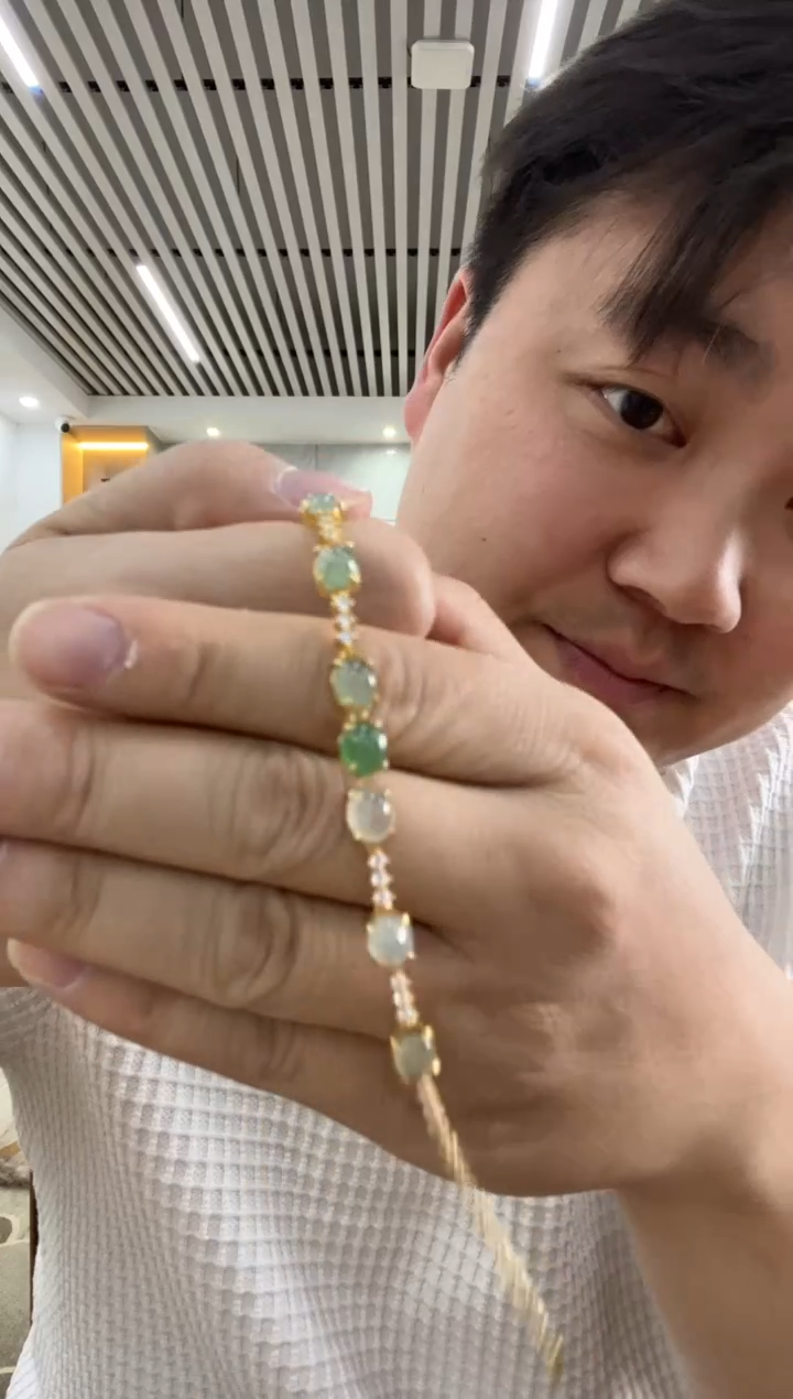 【闪购商品】翡翠手链未镶嵌手链