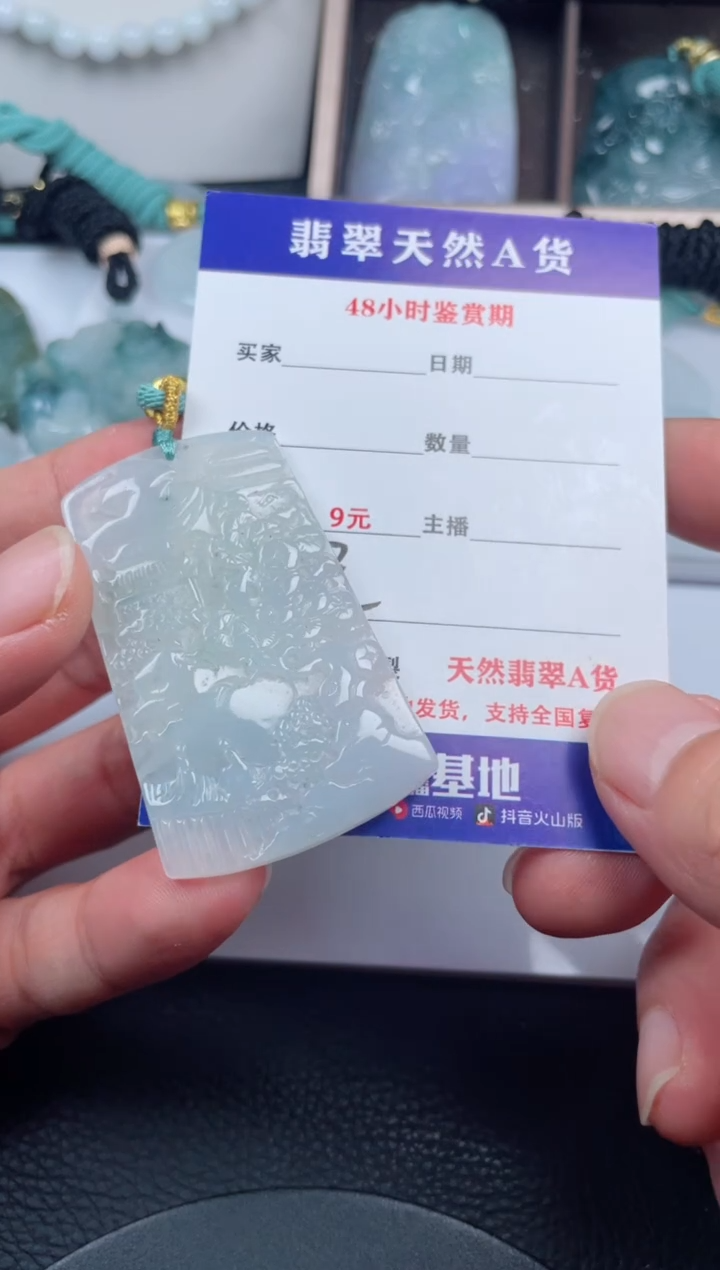 翡翠未镶嵌颈饰         