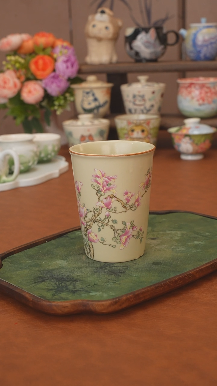 直播间福利 玉兰花马可乐杯