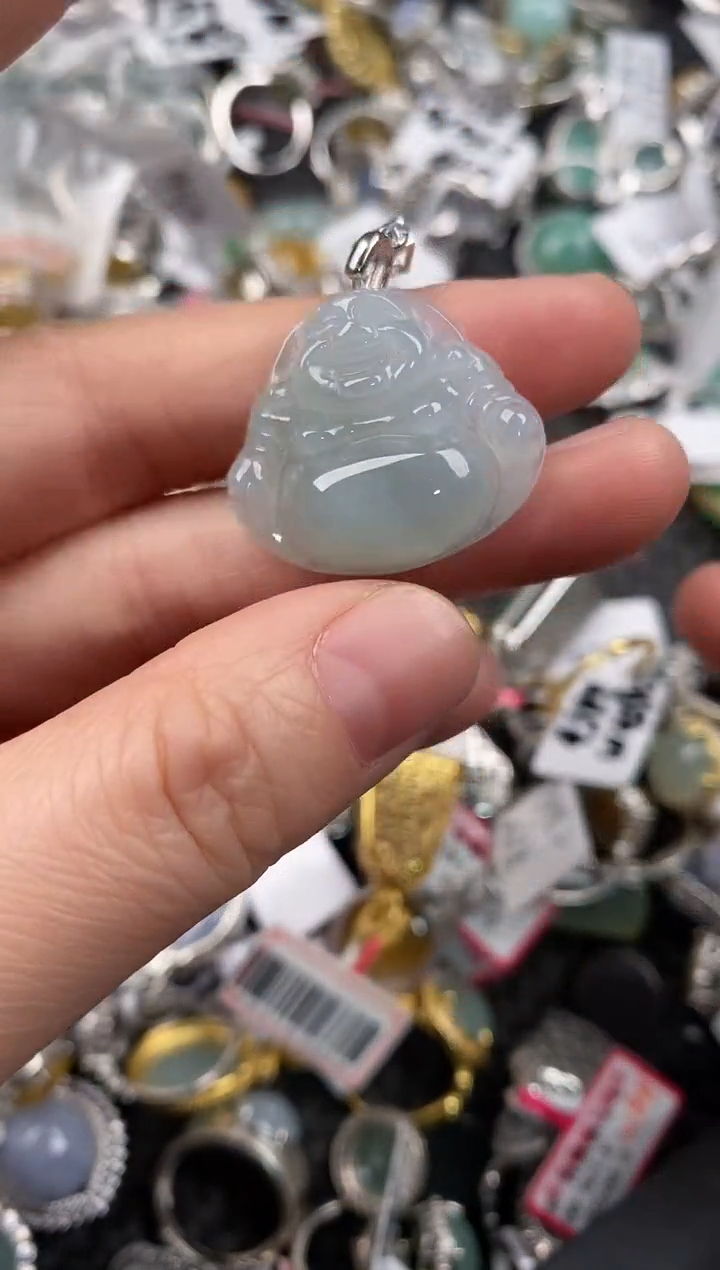 银S925镶嵌戒指翡翠10                 3