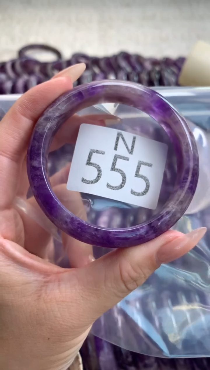 水晶珠宝半成品未镶嵌水晶手镯555-55