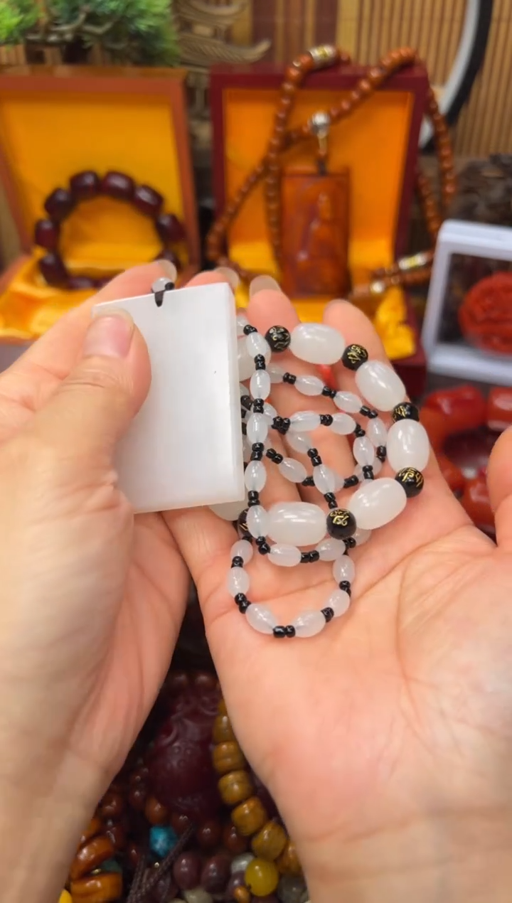 和田玉未镶嵌颈饰所见即所得所见即所得