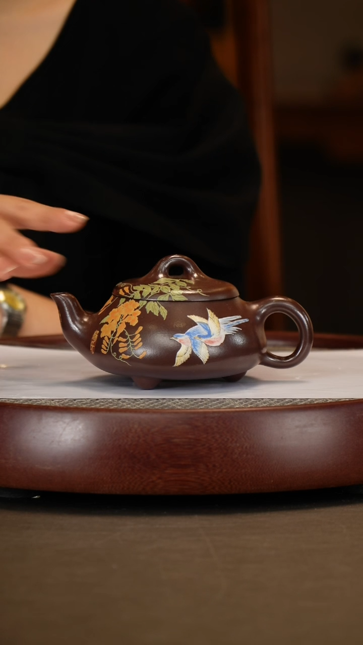 【闪购商品】紫砂茶壶【杨建英】铁皮石红汉棠 300CC