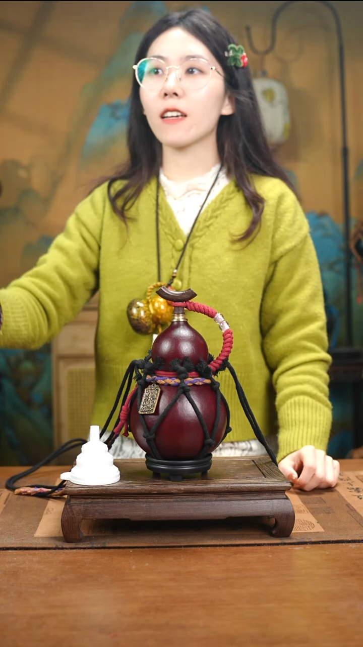 XJ040网兜款大漆酒葫芦（现货现发）