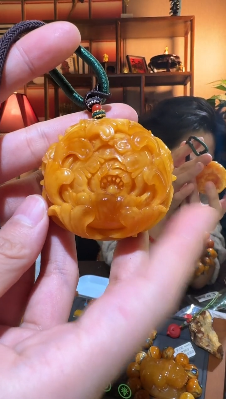 蜜蜡颈饰未镶嵌2756天然蜜蜡珠宝奇石