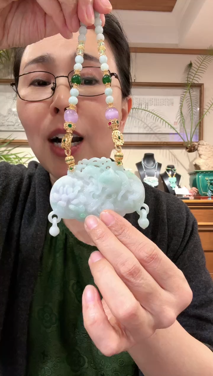 【闪购商品】翡翠颈饰未镶嵌国风