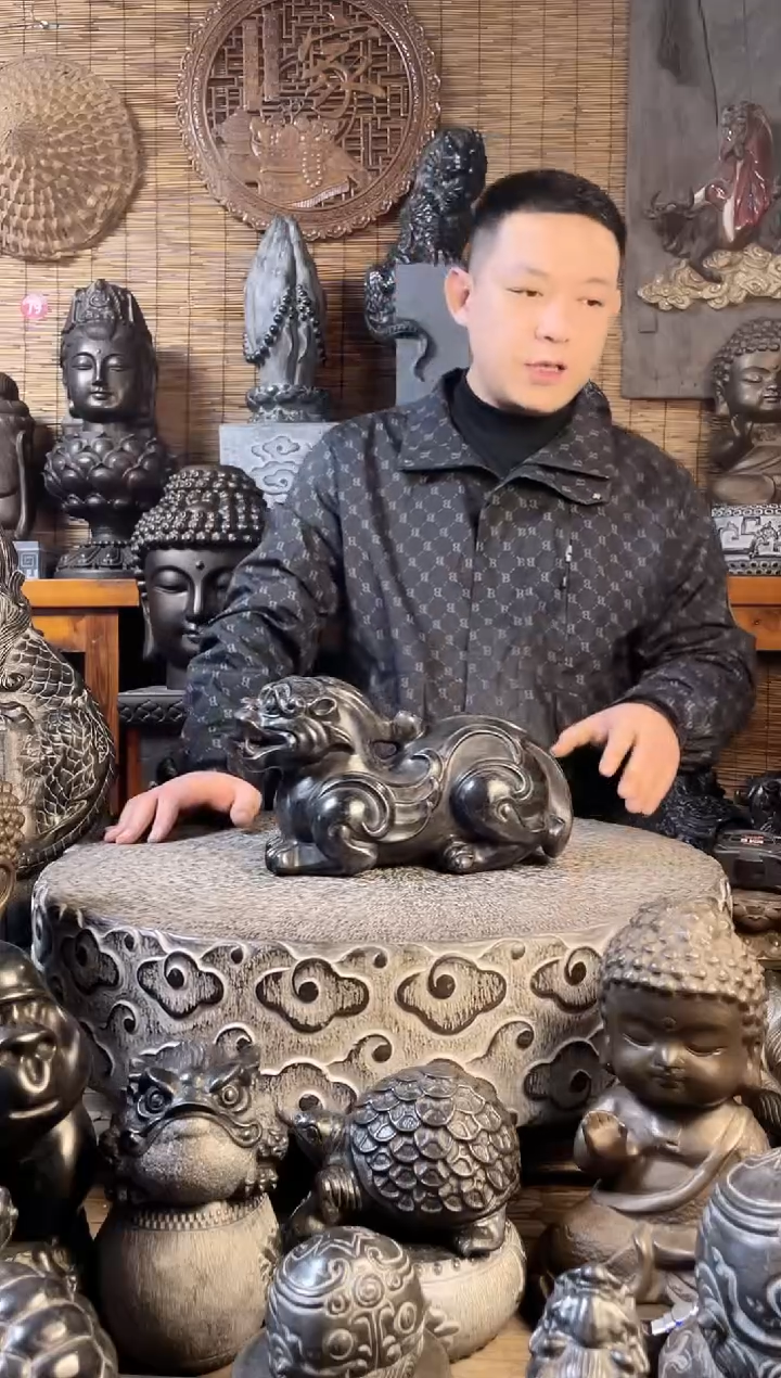 【闪购商品】30传统貔貅天然青石雕刻