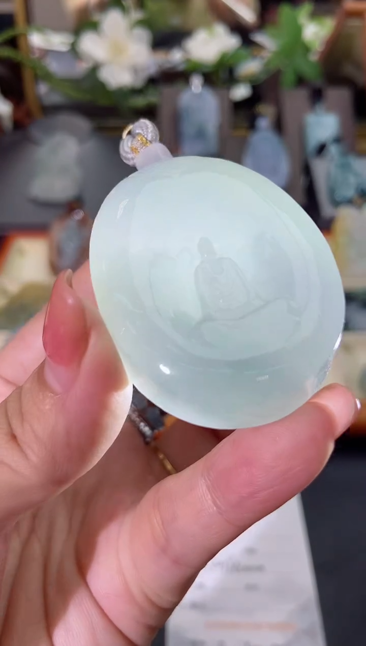 翡翠未镶嵌颈饰缅甸天然翡翠