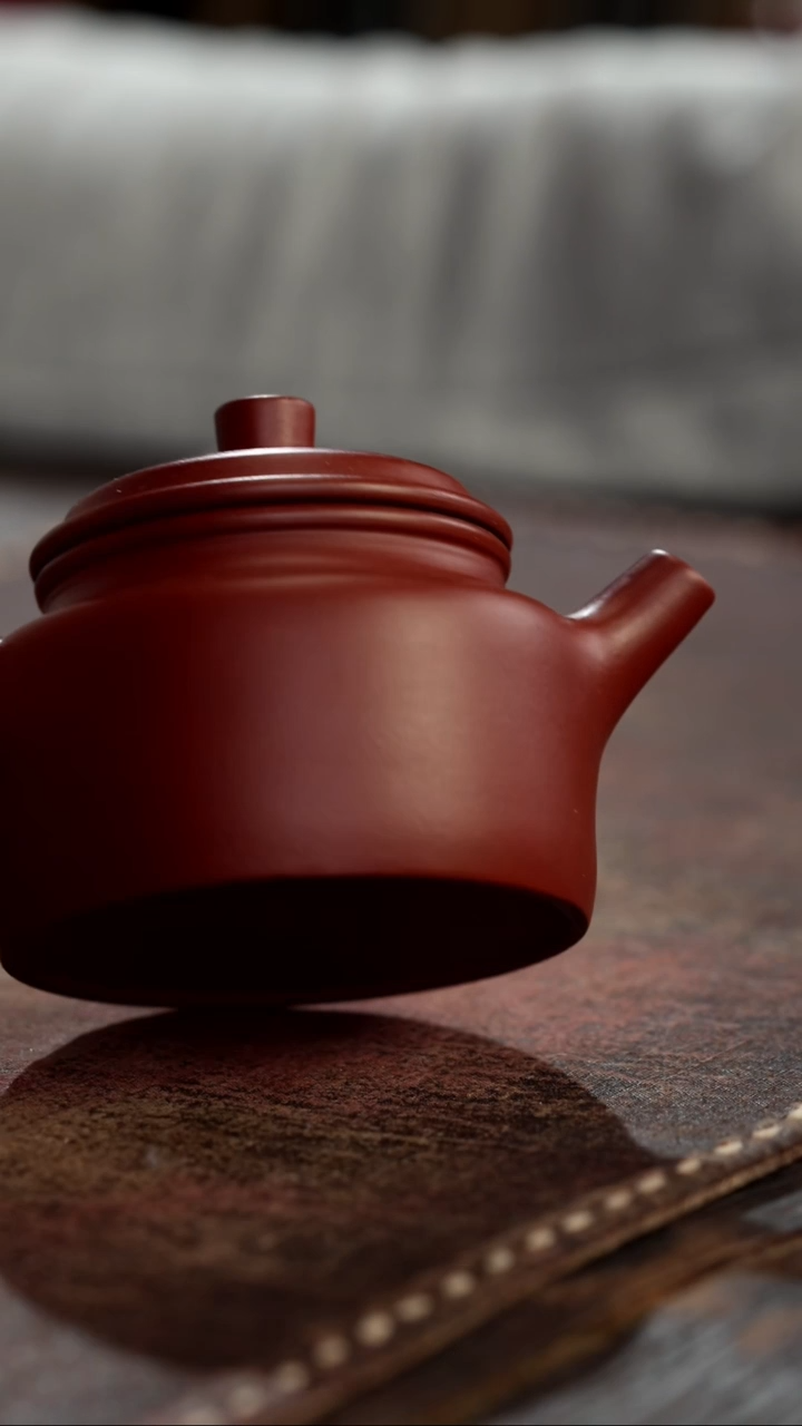 茶杯紫砂非遗茶器-大红袍德钟（半手）