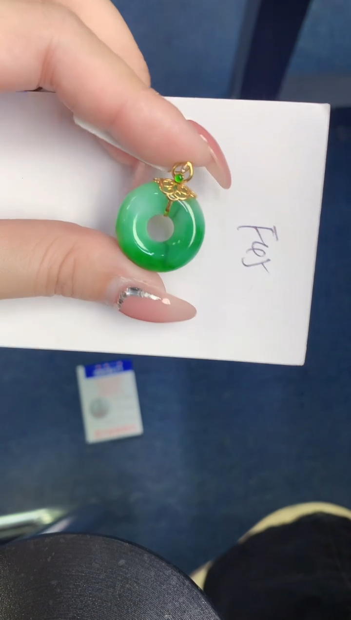 【闪购商品】翡翠颈饰18K金镶嵌000000000