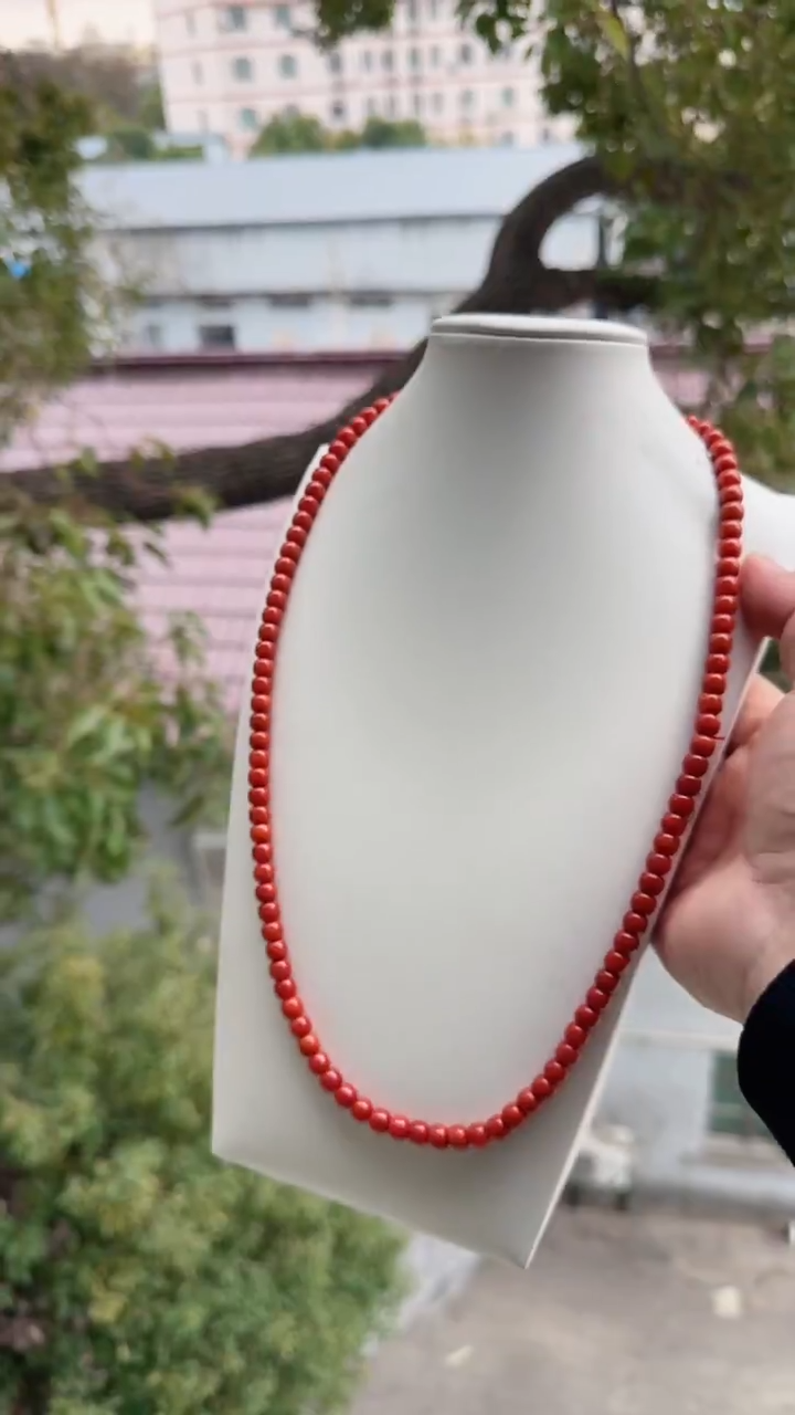 未镶嵌多样性发一件南红玛瑙【高货】锦红7mm保山老型多圈 