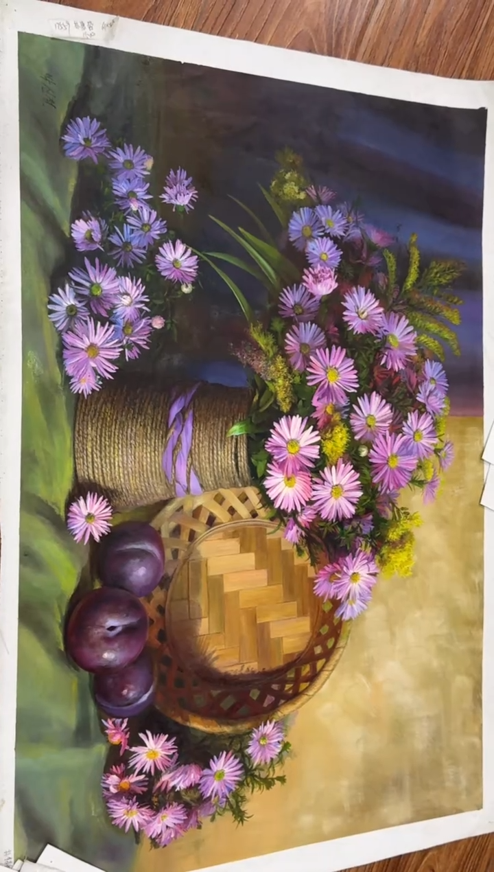 油画【特价画芯】朝鲜画家原创手绘油画作品