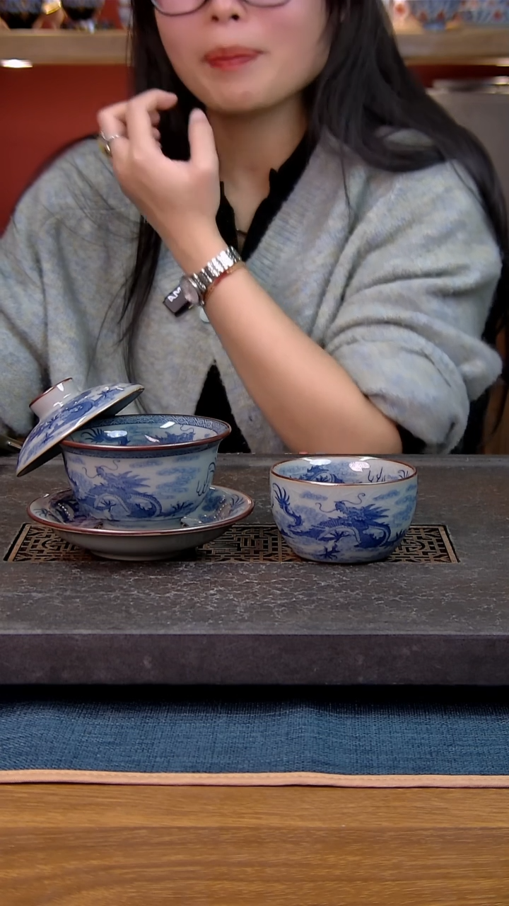 简装家用款2件套 老陶泥开片纹陶瓷茶具