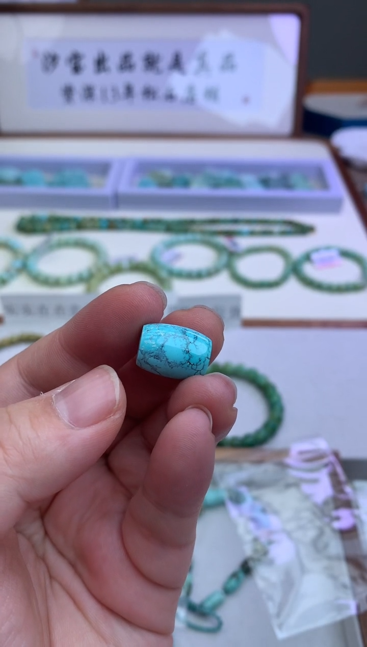 【闪购商品】绿松石桶珠未镶嵌松石G95
