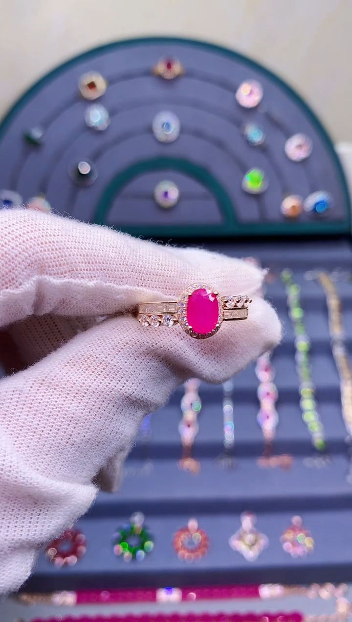 【闪购商品】红宝石戒指银S925镶嵌41