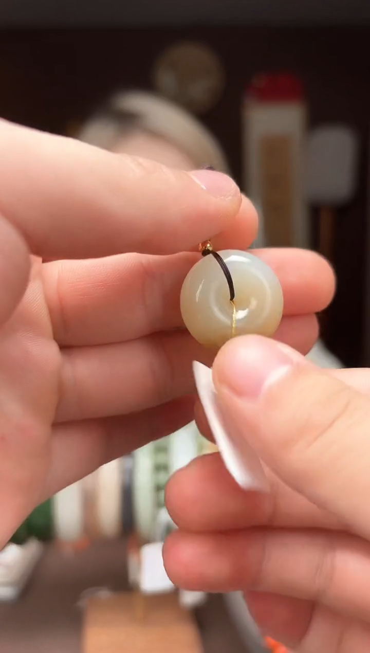 【闪购商品】和田玉AB48平安扣未镶嵌-