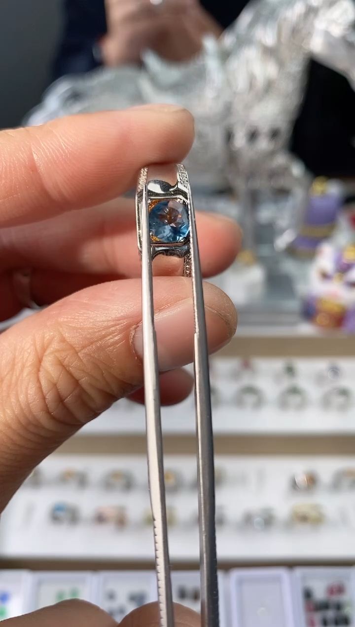 【闪购商品】托帕石戒指银S925镶嵌111111