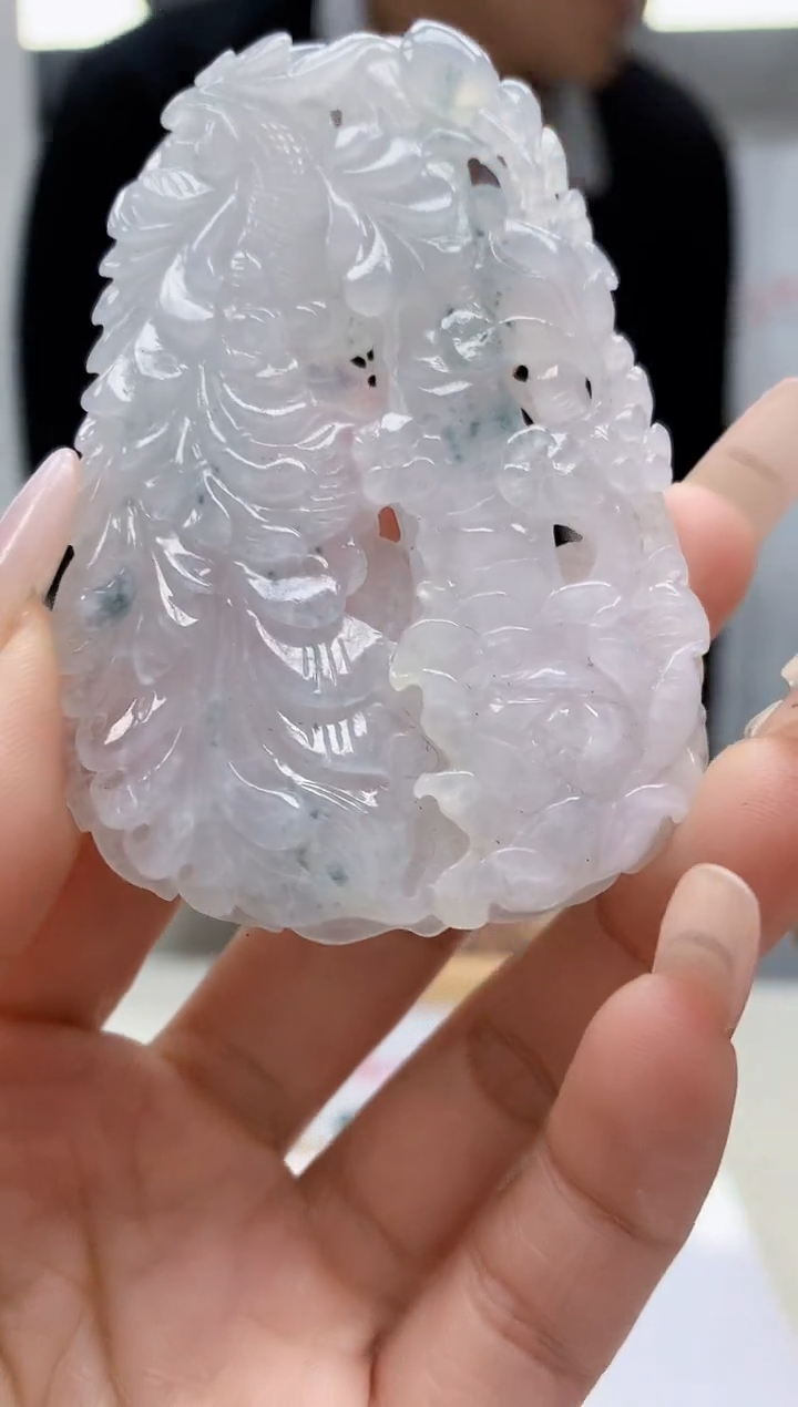 【闪购商品】定制翡翠未镶嵌5145lr-毛货挂件