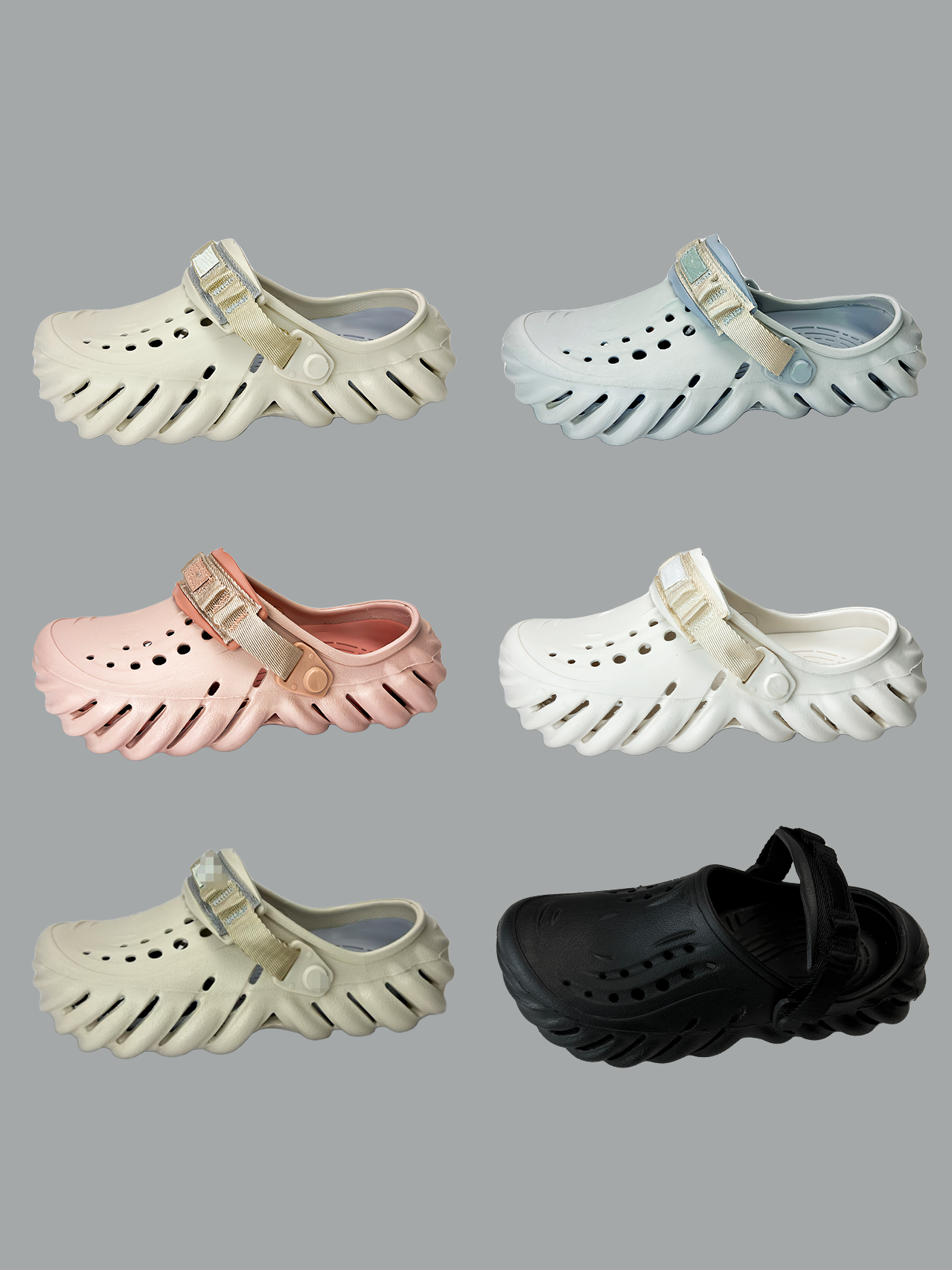 波波系列（增高3.0cm） 洞洞鞋男女2025新款春夏季