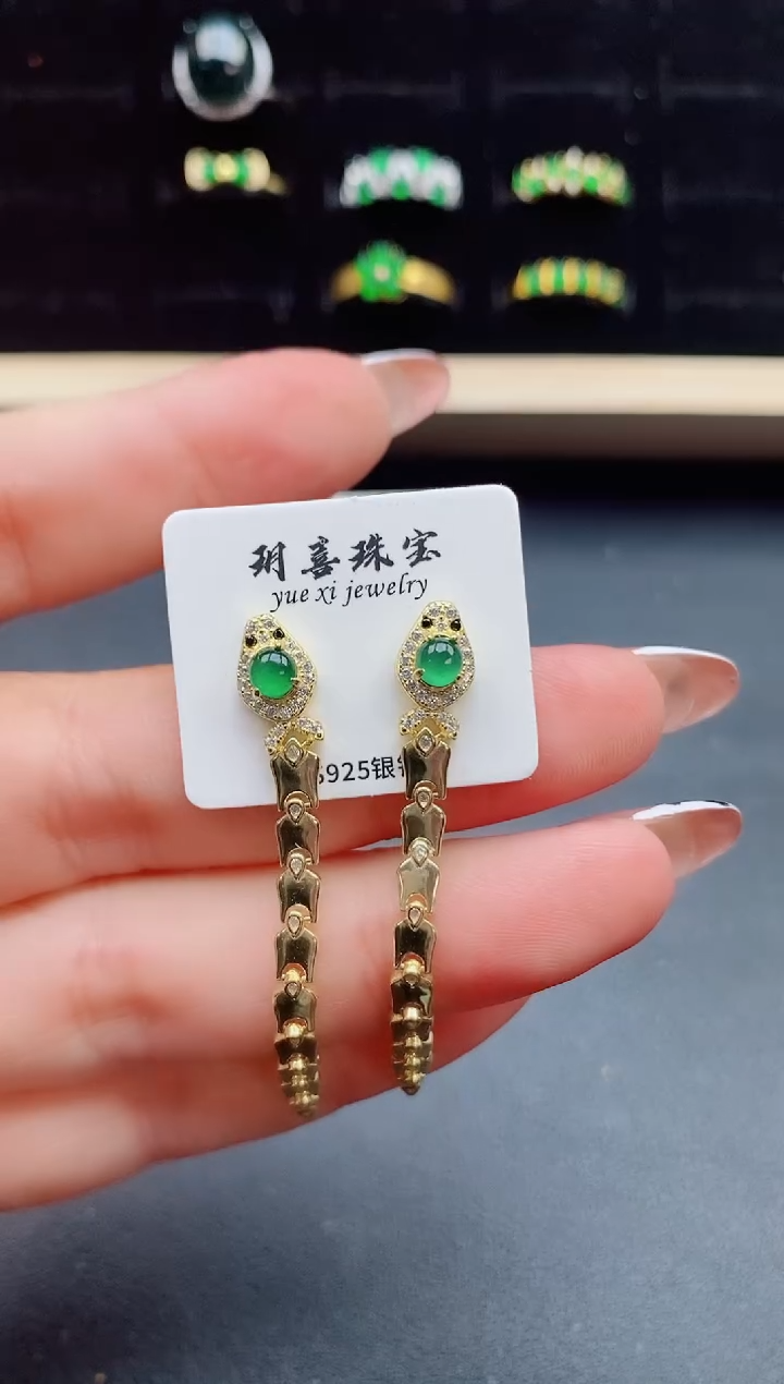 【闪购商品】翡翠戒指银S925镶嵌321321