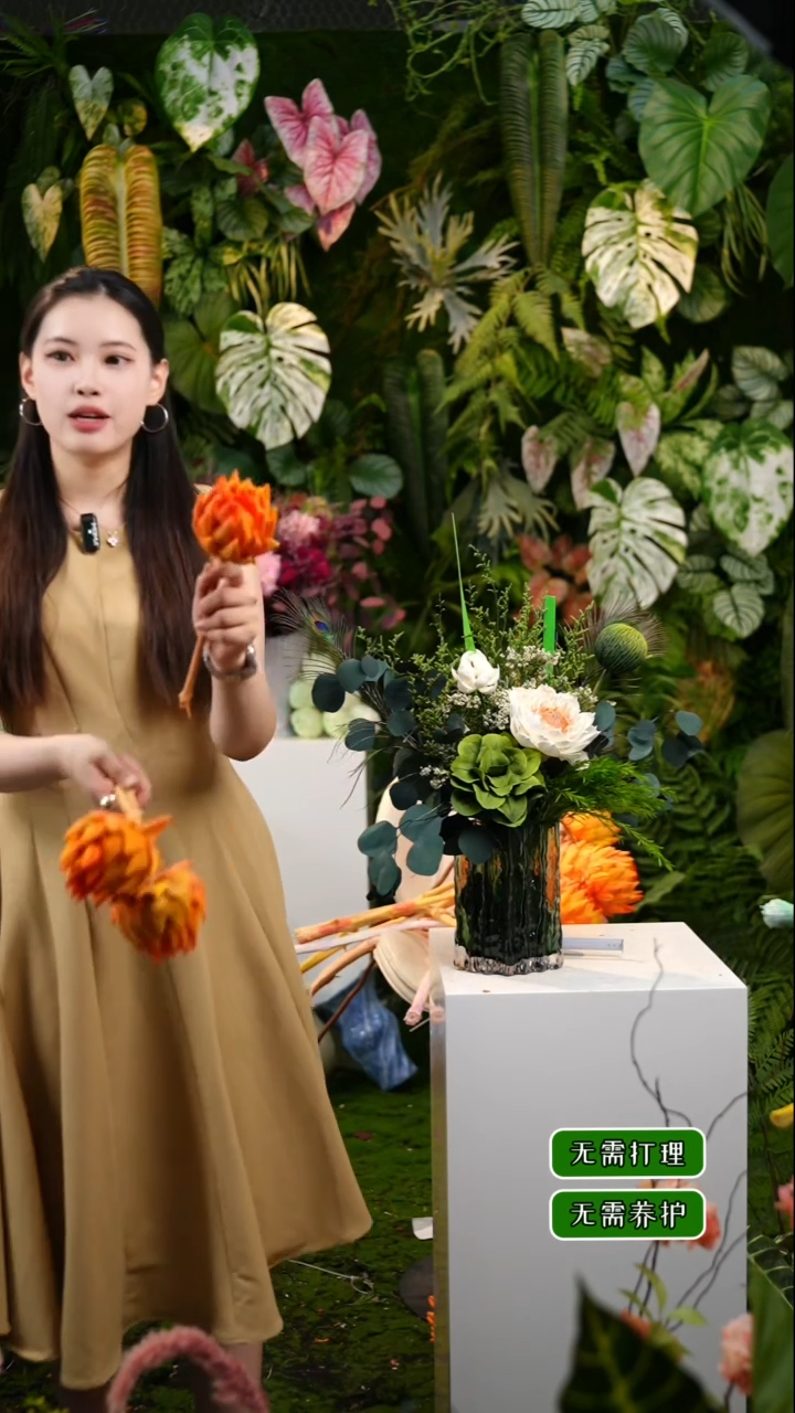 永生花洋蓟1小枝洋蓟小头