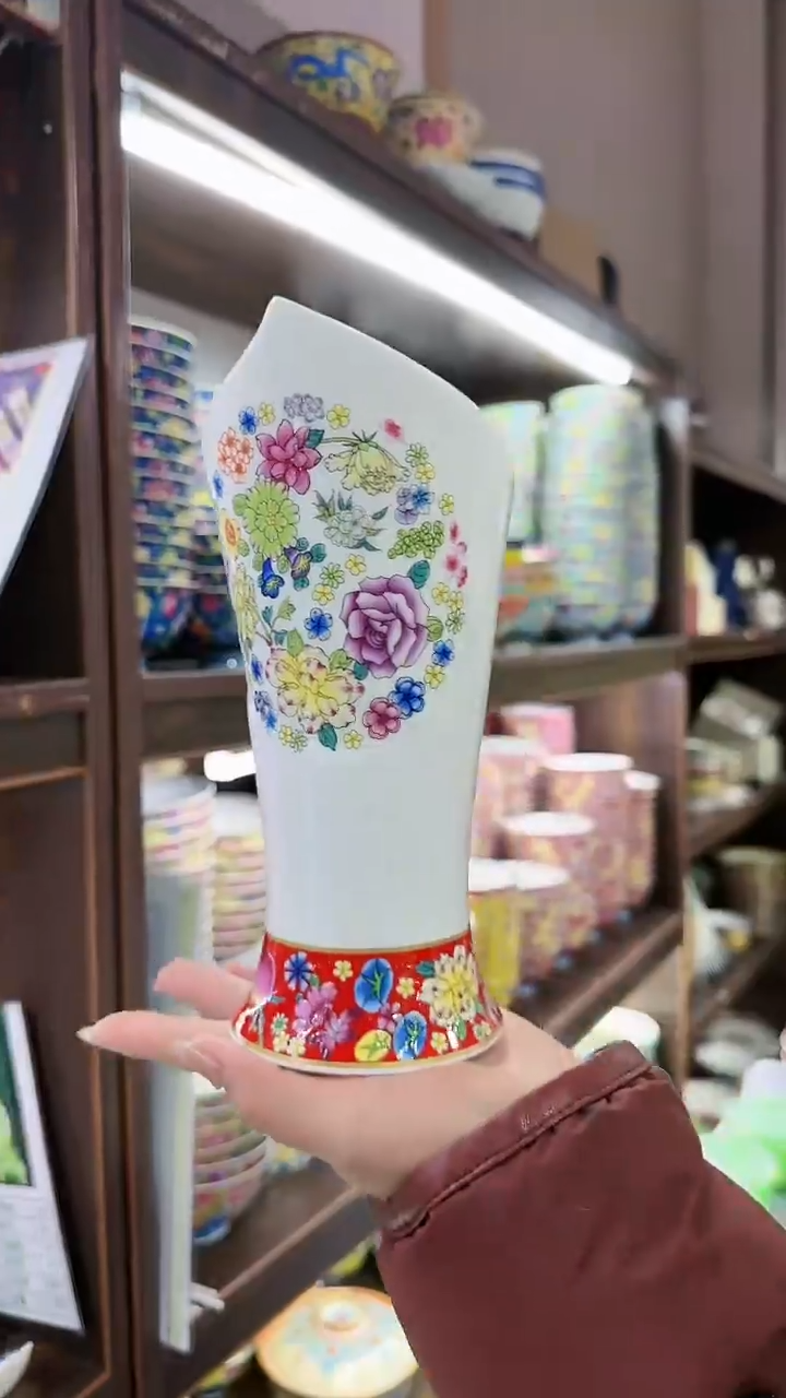 【闪购商品】瓷片筷子筒一只景德镇陶瓷