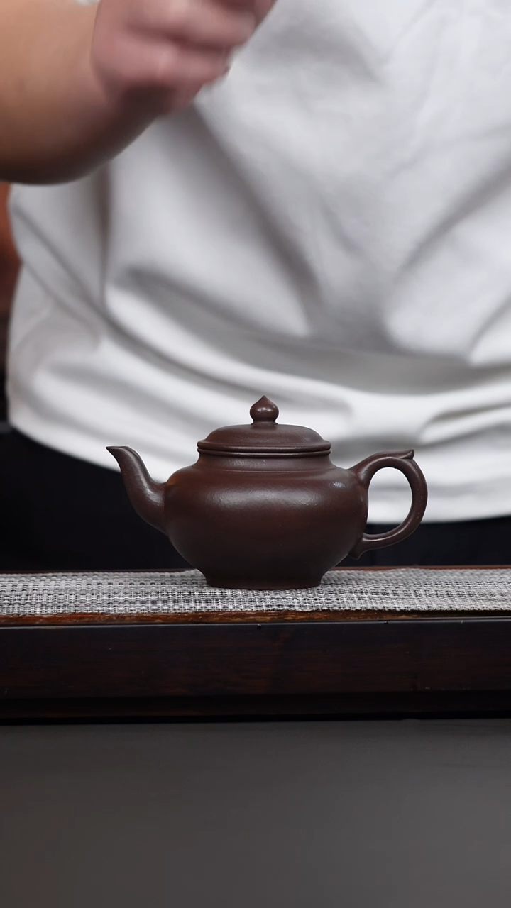 茶壶紫砂紫玉金砂笑樱