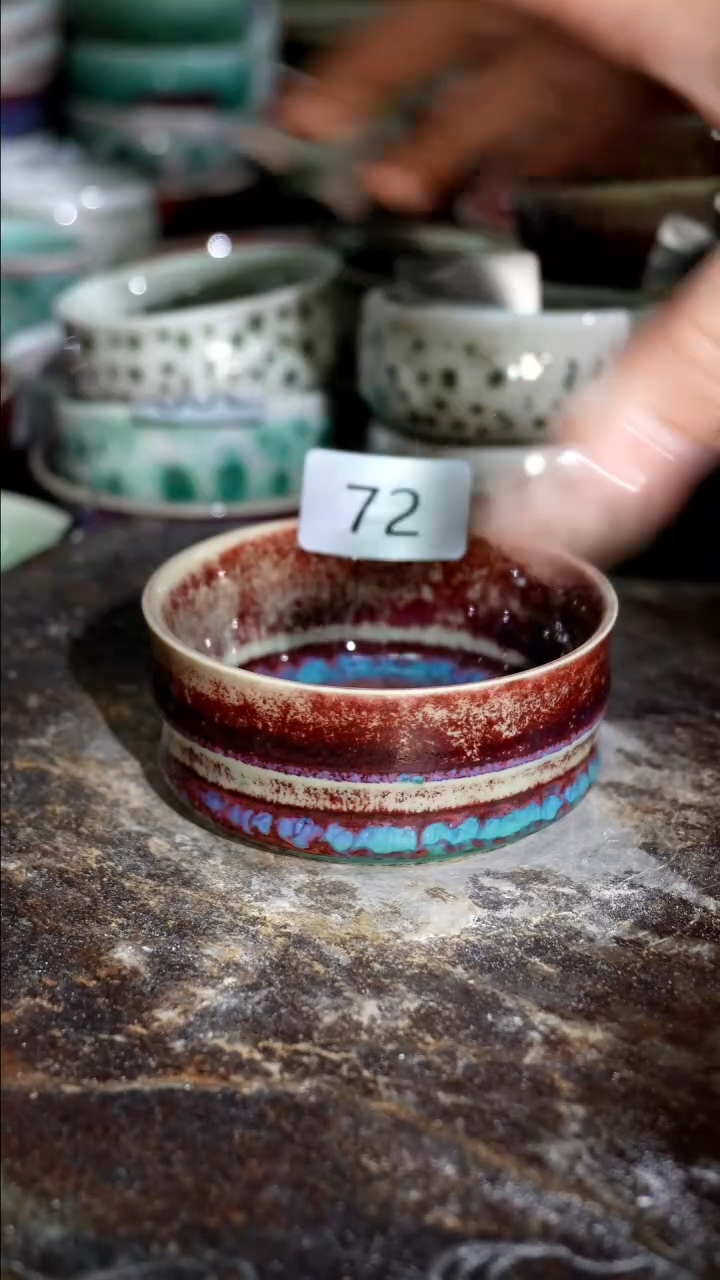 摆件精品窑变钧瓷茶器