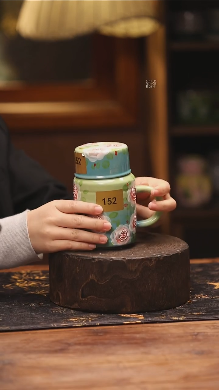 陶瓷景德镇高温釉下手绘陶瓷@L152@