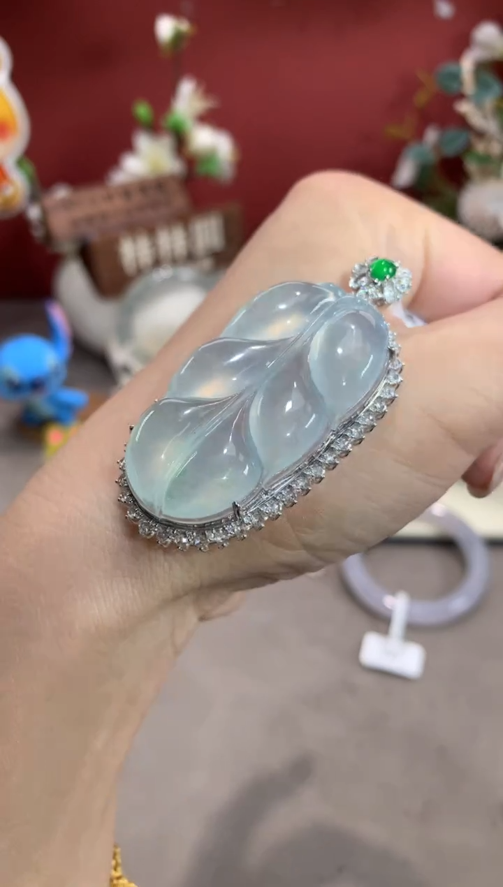 【闪购商品】翡翠颈饰18K金镶嵌WQ01-08 A0B3C228