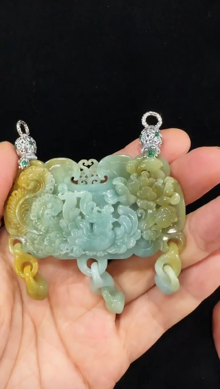 颈饰未镶嵌翡翠国风