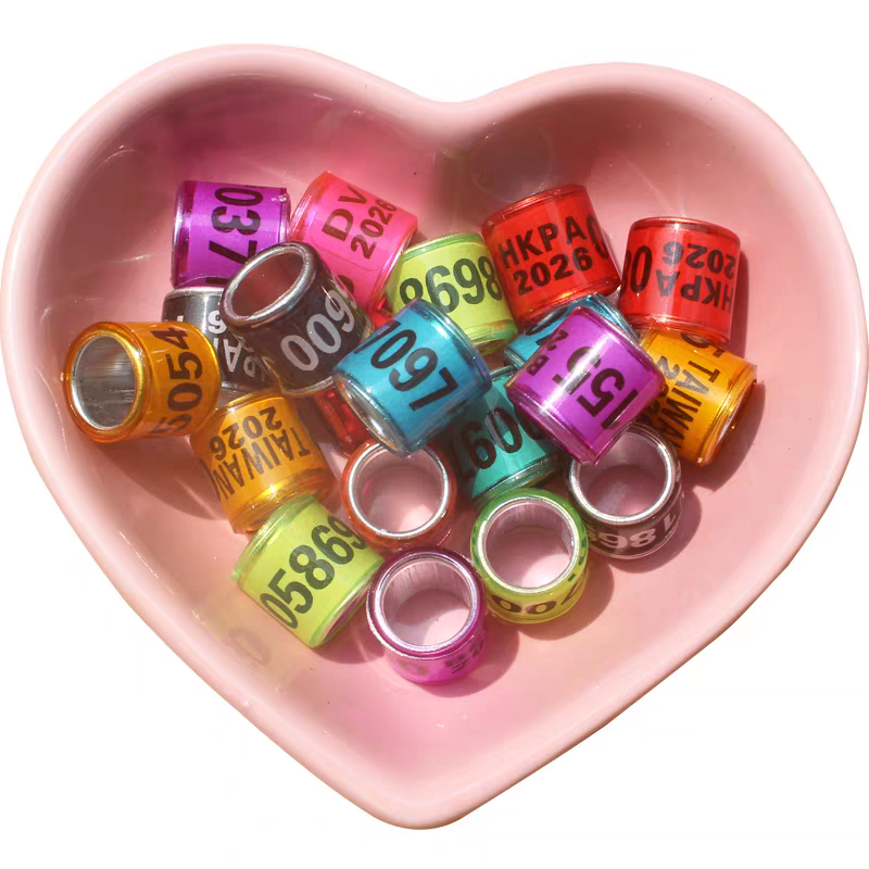 鸽子脚环信鸽足环七彩火车头鸽用识别环记号环鸽