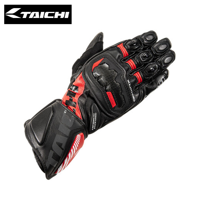 RS TAICHI NXT056摩托赛车专业赛道防摔真皮骑士竞技防摔骑行手套