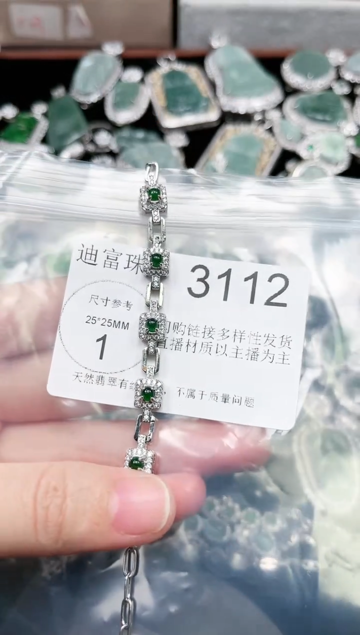【闪购商品】翡翠颈饰未镶嵌3112赠皮绳