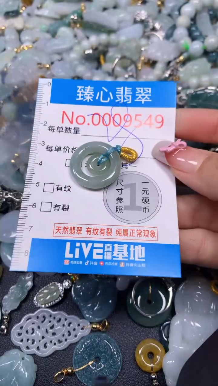 【闪购商品】翡翠颈饰未镶嵌含绳0009549