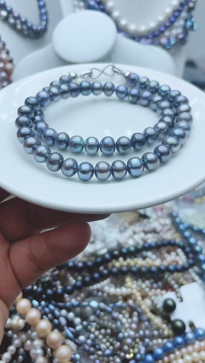 【闪购商品】淡水珍珠颈饰钛钢1