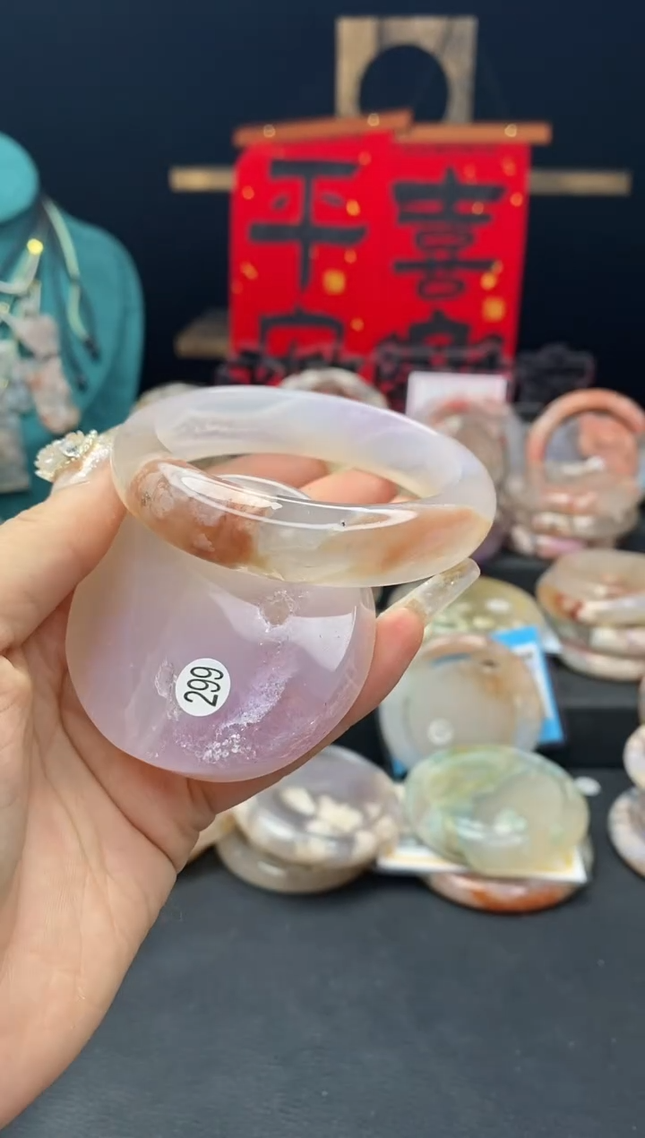 【闪购商品】石英质玉手镯（圆镯）未镶嵌58