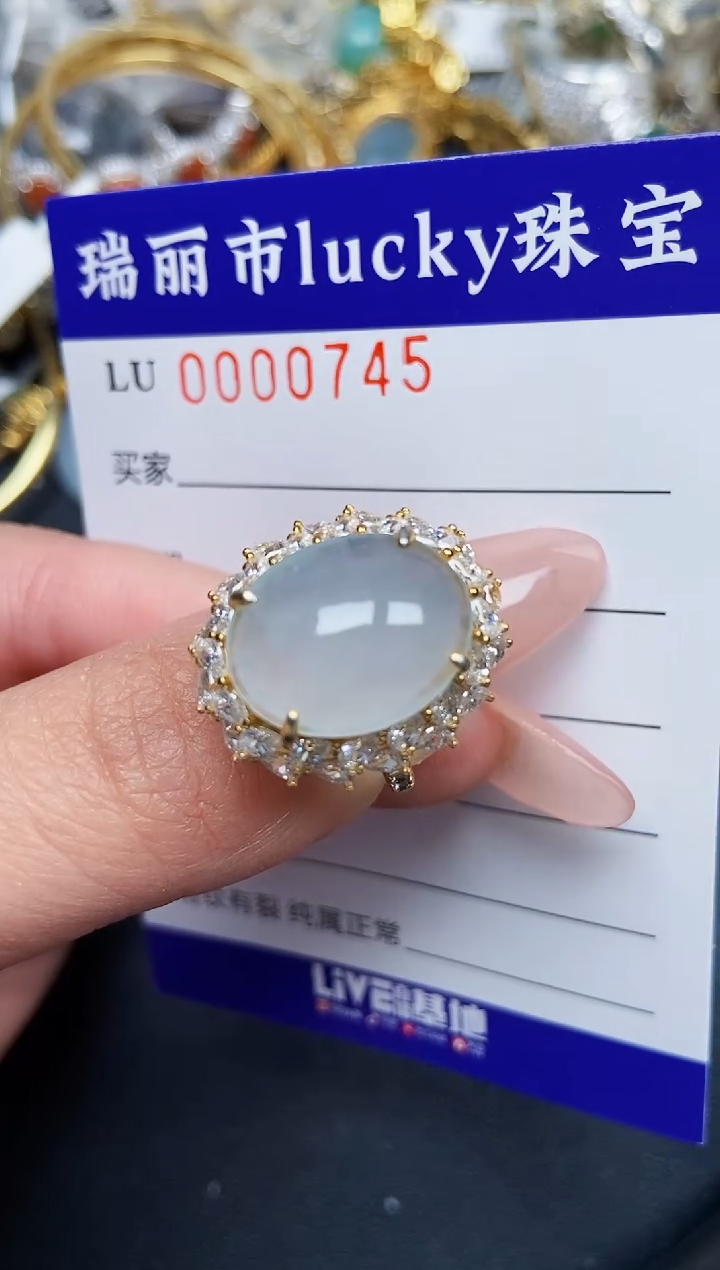 【闪购商品】翡翠颈饰银S925镶嵌0745