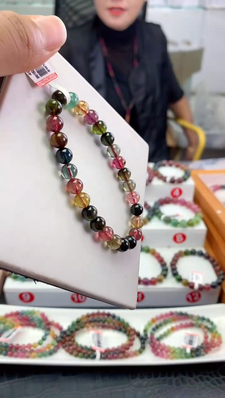 未镶嵌手串碧玺多样性发一条