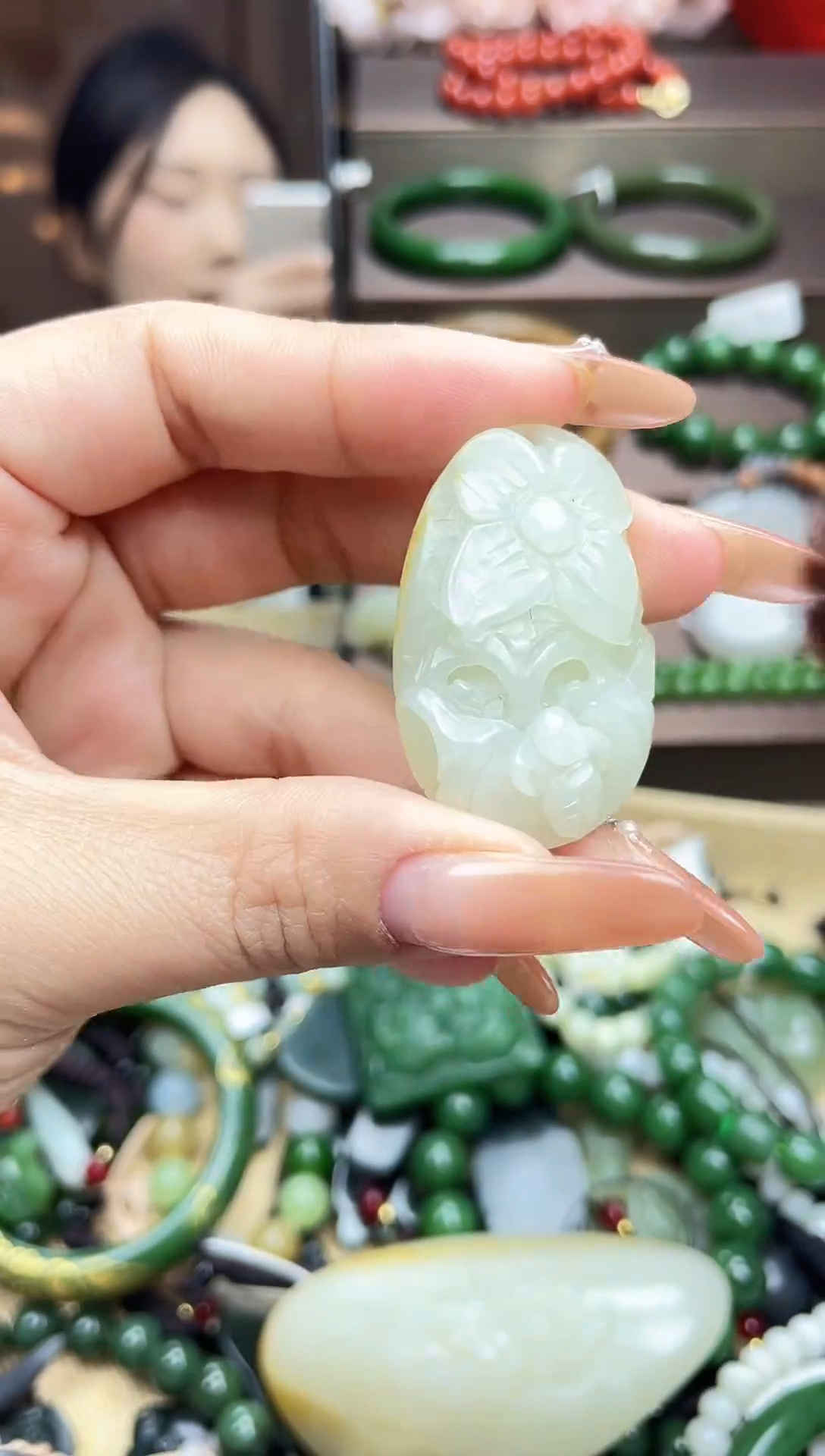 颈饰未镶嵌和田玉未镶嵌和田玉吊坠多样性拍一发一